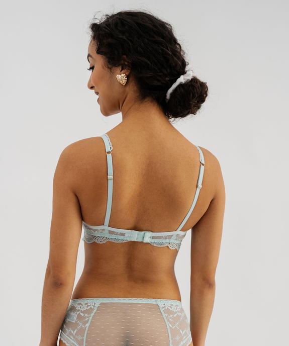 Soutien-gorge corbeille à armatures en dentelle vue3 - GEMO(HOMWR FEM) - GEMO