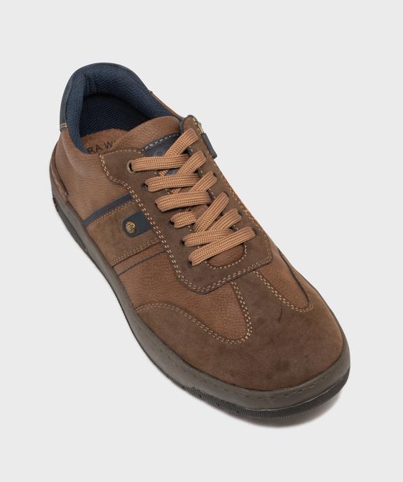 Baskets bi-matières fermeture lacets et zip homme - Relife vue6 - RELIFE - GEMO