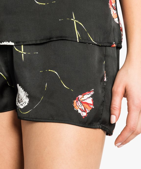 Short satiné motifs floraux vue2 - GEMO(HOMWR FEM) - GEMO