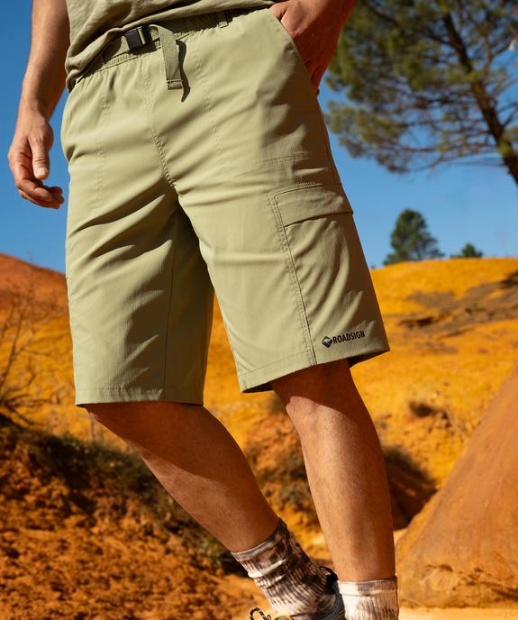 Bermuda technique multipoche en matière fine et légère homme - Roadsign vue5 - ROADSIGN D - GEMO