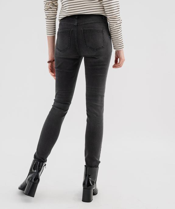 Jean skinny taille normale en denim stretch femme vue3 - GEMO(FEMME PAP) - GEMO
