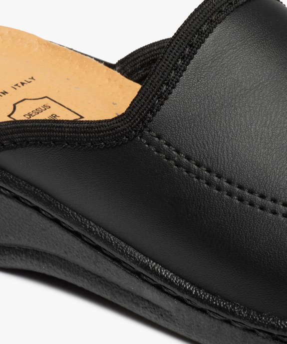 Chaussons homme confort mules unies dessus cuir vue6 - GEMO(HOMWR HOM) - GEMO
