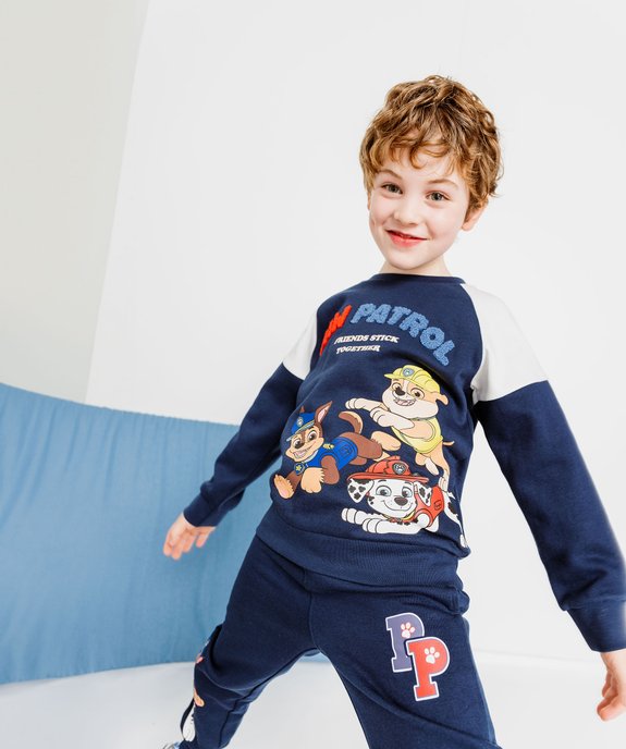 Sweat avec motif et inscription bouclette garçon - Pat Patrouille vue1 - PAT PATROUILLE - GEMO