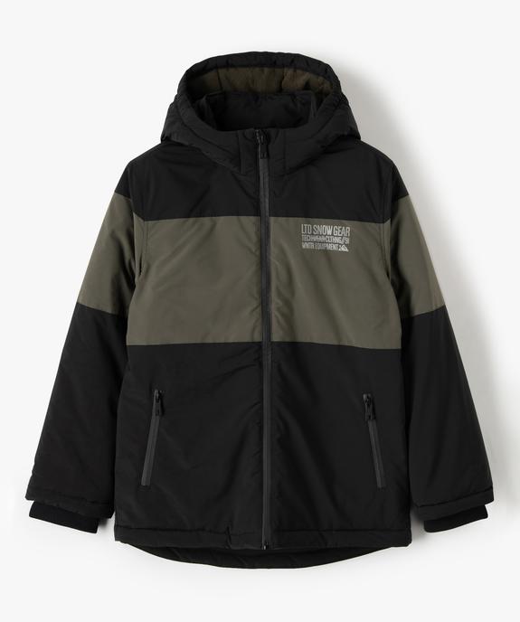 Blouson garçon déperlant avec capuche et doublure polaire vue1 - GEMO (ENFANT) - GEMO