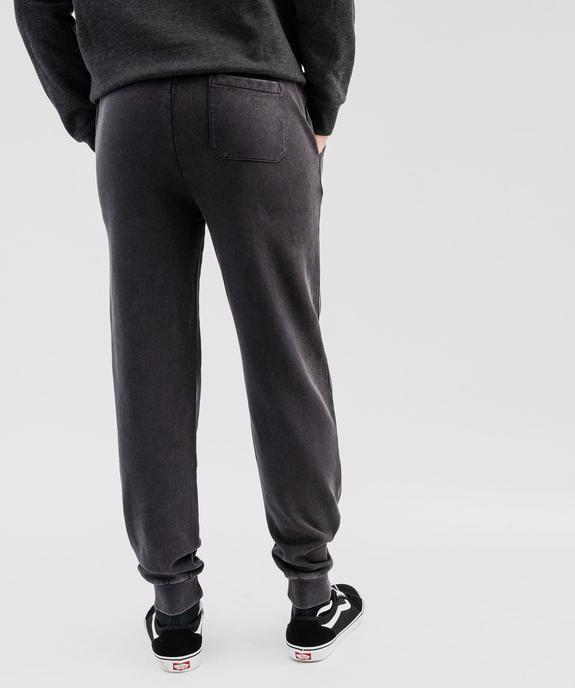 Pantalon de jogging avec intérieur bouclette homme vue3 - GEMO (HOMME) - GEMO