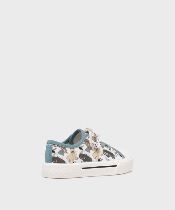 Baskets en toile imprimée à scratch garçon - Buggyshoes vue4 - BUGGY GEMO FOR GOOD - GEMO