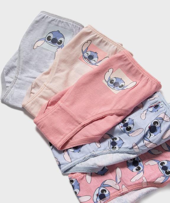 Culotte en coton imprimé fille - Stitch (lot de 5) vue2 - LILO & STITCH - GEMO