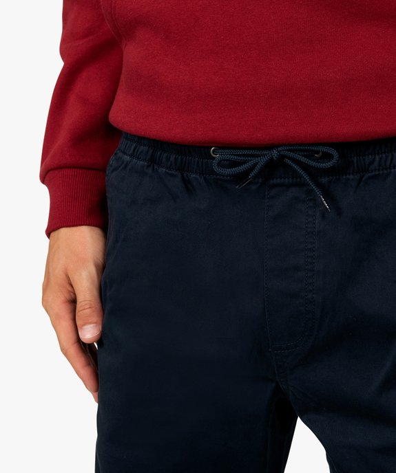 Pantalon homme confortable en toile stretch vue2 - GEMO (HOMME) - GEMO