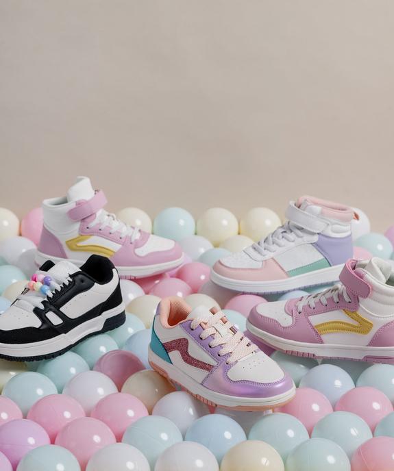 Baskets basses irisées et pailletées fille vue7 - LOVELY WINGS GEMO FOR GOOD - GEMO