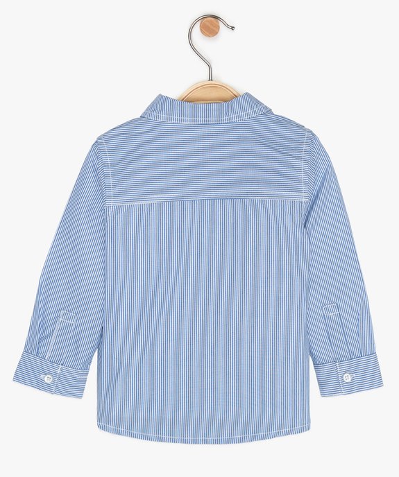 Ensemble bébé garçon 2 pièces : tee-shirt et chemise rayée vue2 - GEMO(BEBE DEBT) - GEMO