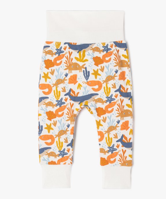 Pantalon en maille imprimé évolutif bébé garçon  vue4 - GEMO(BB COUCHE) - GEMO