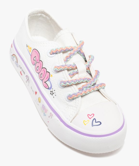 Baskets basses en toile imprimées fille vue6 - LOVELY WINGS GEMO FOR GOOD - GEMO