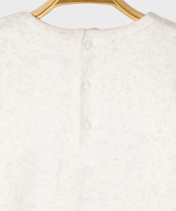 Pyjama 2 pièces en velours à motifs écureuil bébé garçon vue3 - GEMO 4G BEBE - GEMO