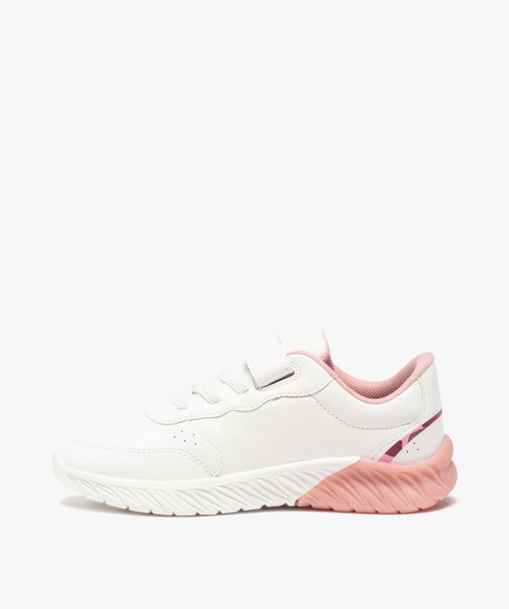 Baskets fille bicolores vue3 - GEMO (ENFANT) - GEMO