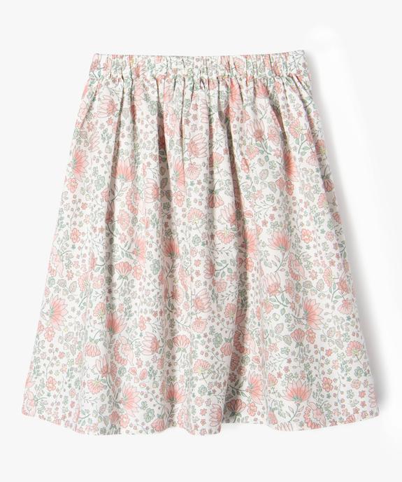 Jupe longue à motifs fleuris fille vue4 - GEMO (ENFANT) - GEMO