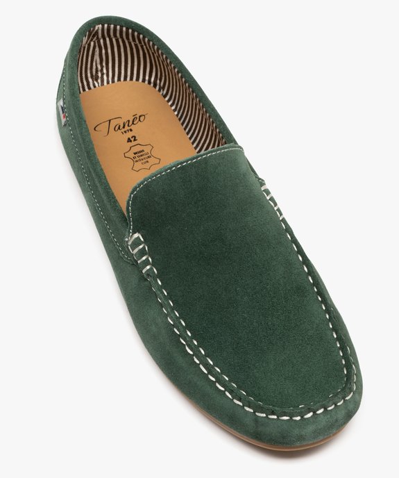 Mocassin dessus cuir velours semelle souple homme - Tanéo vue5 - TANEO - GEMO