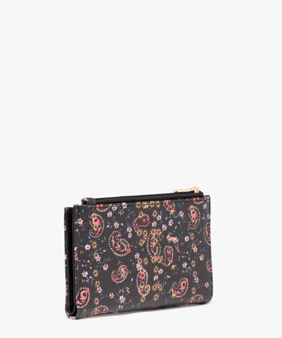 Porte-monnaie à motifs fleuris femme vue2 - GEMO (ACCESS) - GEMO