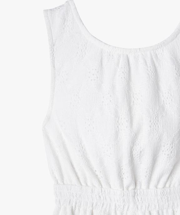 Combinaison pantalon avec broderie anglaise fille vue3 - GEMO (ENFANT) - GEMO