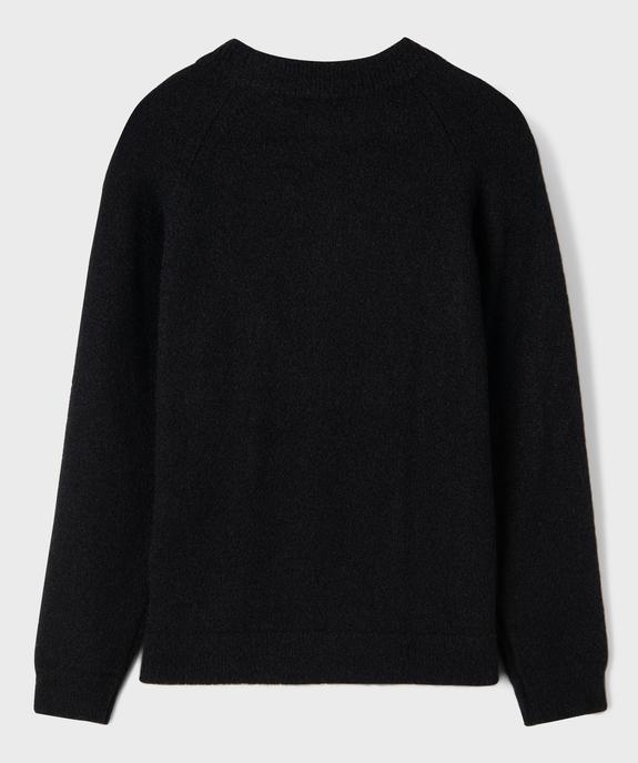 Pull col rond en maille douillette fille vue3 - GEMO (JUNIOR) - GEMO
