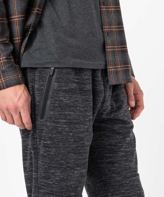 Pantalon homme en maille coupe ajusté vue2 - GEMO (HOMME) - GEMO