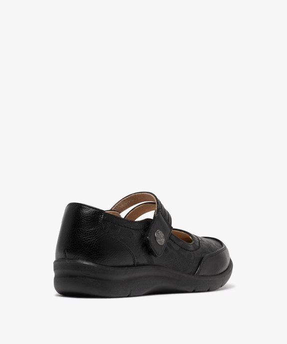 Ballerines confort à double bride scratch femme vue10 - G'FLEX - GEMO