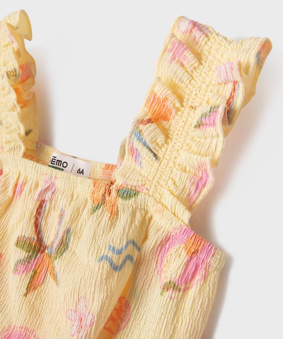 Blouse en maille texturée à bretelles et coupe courte fille vue2 - GEMO 4G FILLE - GEMO