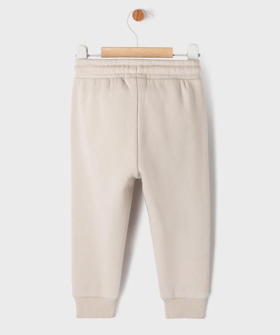 Pantalon de jogging molletonné bébé garçon vue3 - GEMO 4G BEBE - GEMO
