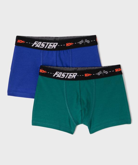Boxer en coton stretch garçon (lot de 2) vue1 - GEMO 4G GARCON - GEMO