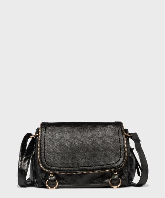 Sac besace en matière vernie esprit vintage femme vue1 - GEMO (ACCESS) - GEMO
