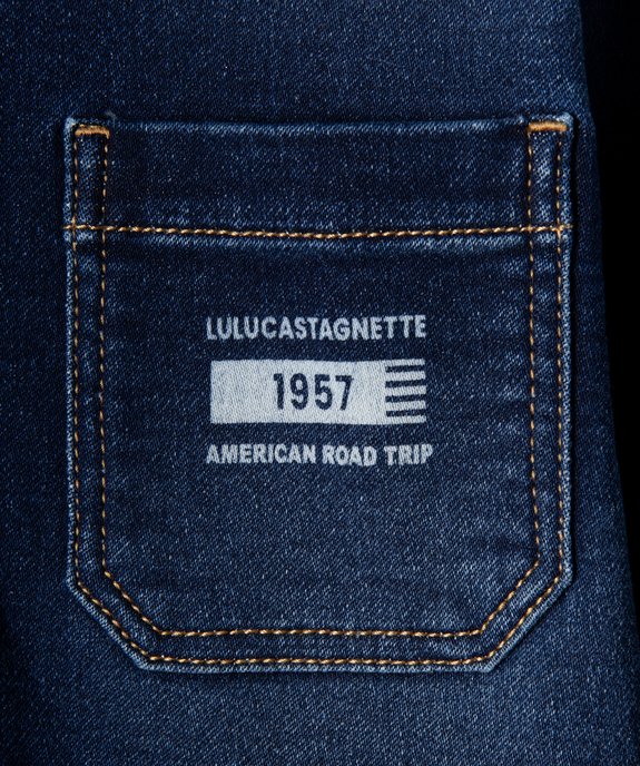 Chemise en jean stretch à manches longues garçon - LuluCastagnette vue2 - LULUCASTAGNETTE - GEMO
