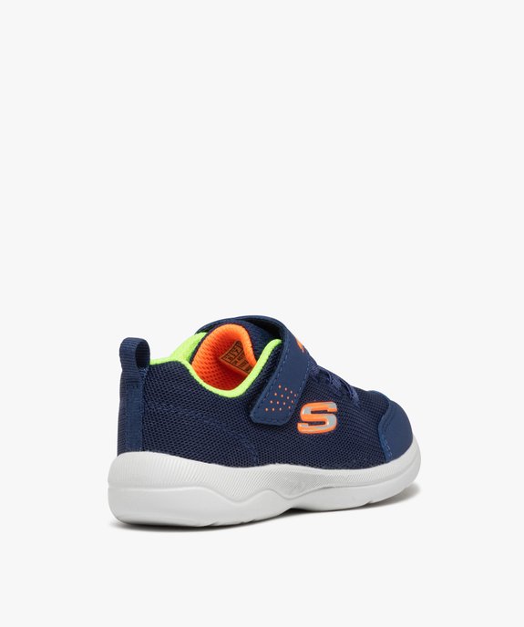 Baskets garçon légères en mesh détails fluo - Skechers vue4 - SKECHERS - GEMO