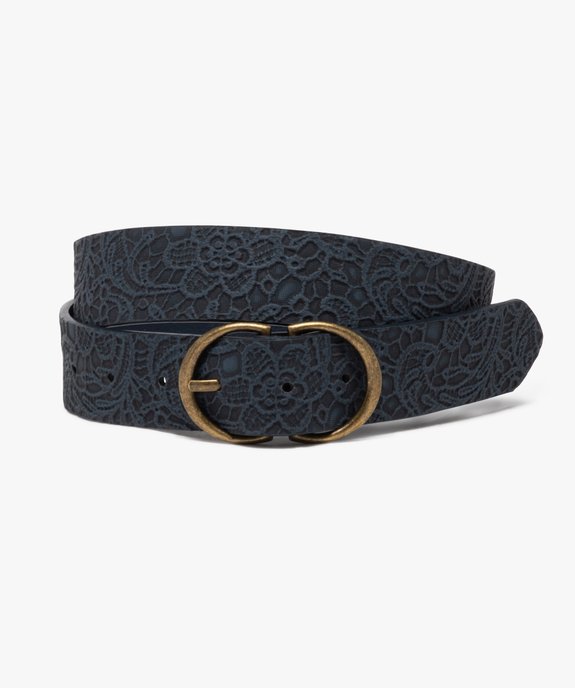 Ceinture à motifs dentelle en relief femme vue1 - GEMO (ACCESS) - GEMO