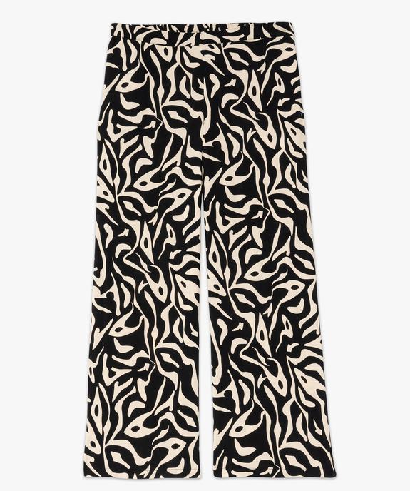 Pantalon large en viscose froissée femme grande taille vue4 - GEMO (G TAILLE) - GEMO