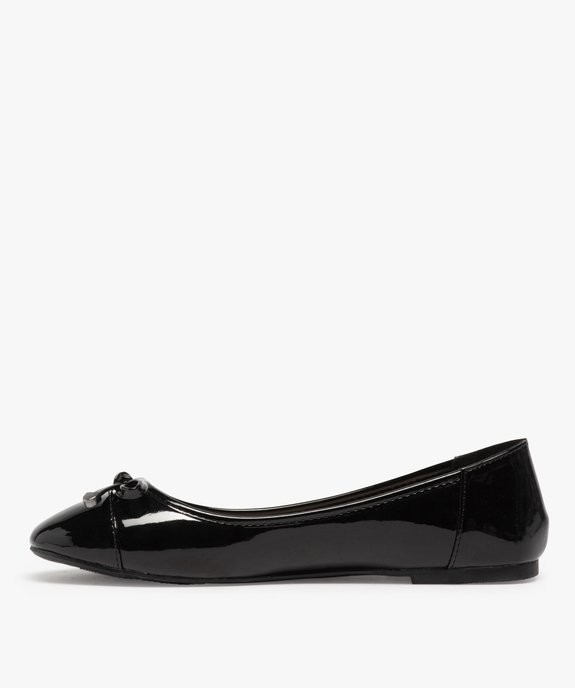 Ballerines femme à talon plat unies et vernies  vue3 - GEMO(URBAIN) - GEMO
