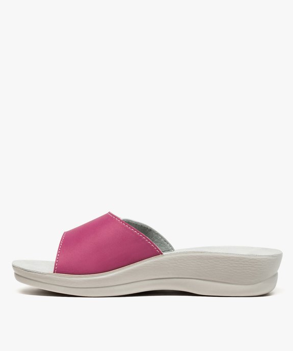 Mules femme confort à large bride scratch - Cloggy vue3 - GEMO (EQUIPT) - GEMO