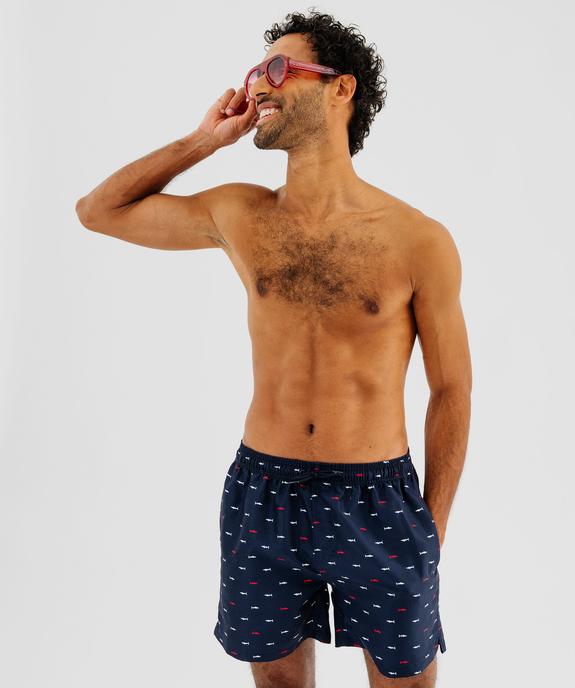 Short de bain imprimé chars à voile homme vue1 - GEMO (PLAGE) - GEMO