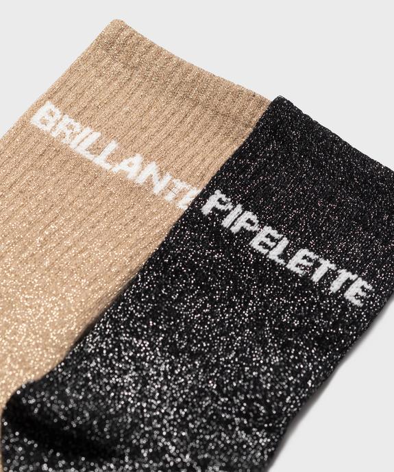 Coffret chaussettes scintillantes femme vue3 - GEMO(HOMWR FEM) - GEMO