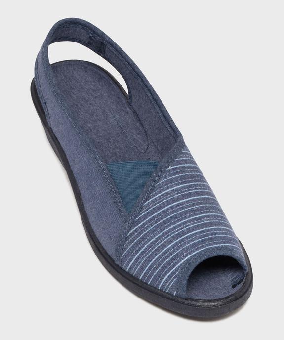 Chaussons à talon compensé, bout et talon ouverts femme vue5 - G'FLEX GEMO FOR GOOD - GEMO