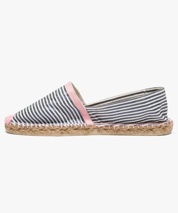 Espadrilles façon marinière irisée vue3 - GEMO (PLAGE) - GEMO