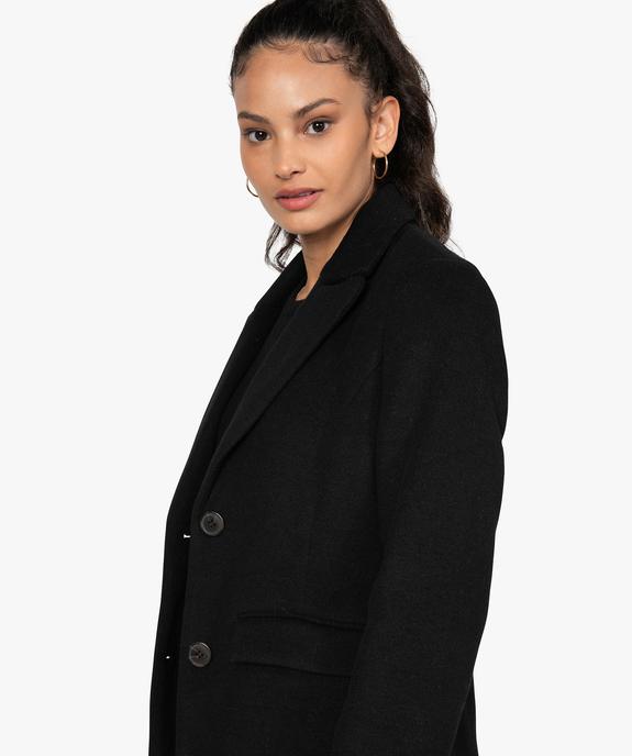 Manteau femme mi-long à col tailleur vue2 - GEMO(FEMME PAP) - GEMO