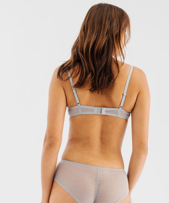 Soutien-gorge à armatures forme corbeille en dentelle vue4 - GEMO(HOMWR FEM) - GEMO