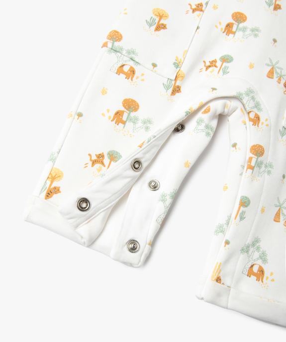 Salopette en molleton imprimé bébé vue2 - GEMO 4G BEBE - GEMO