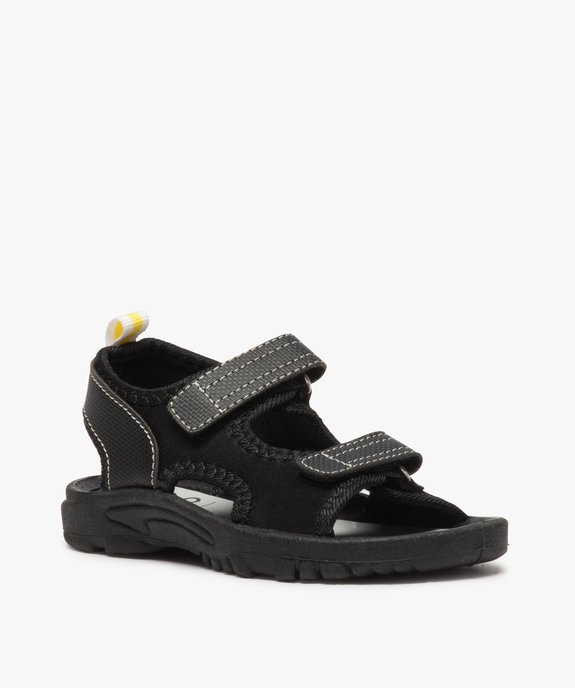 Sandales garçon multi-matières fermeture à scratch vue2 - GEMO (ENFANT) - GEMO