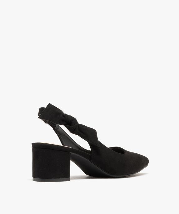 Escarpins sling-back avec noeud sur le côté femme - Valentina Baldano vue4 - VALENTINA BALDANO GEMO FORGOOD - GEMO
