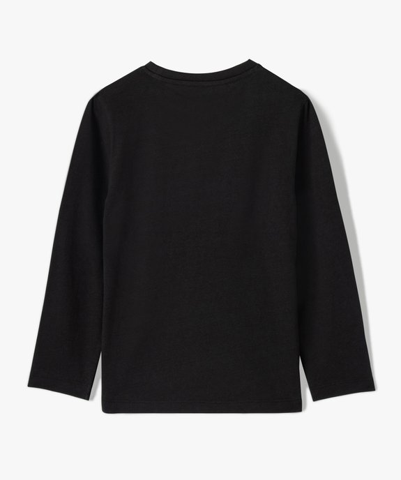 Tee-shirt garçon à manches longues avec motif vue3 - GEMO (ENFANT) - GEMO