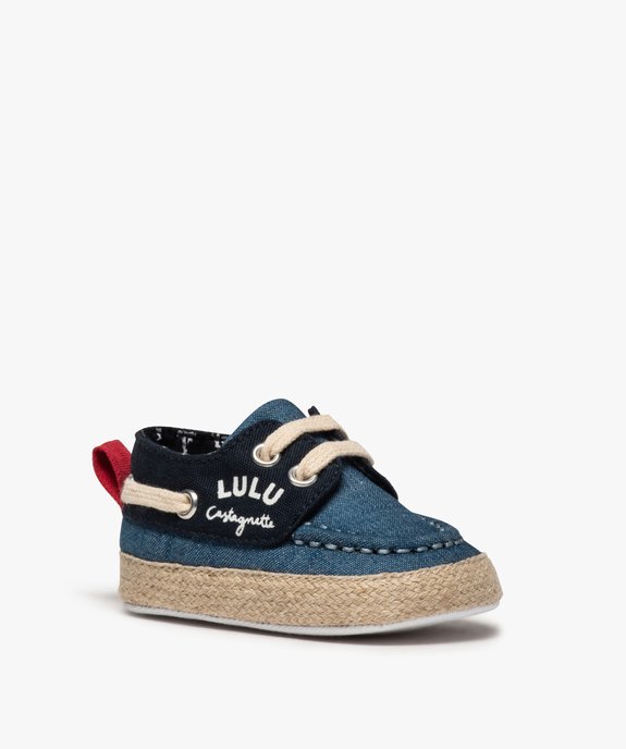 Chaussures de naissance garçon bateau - LuluCastagnette vue2 - LULUCASTAGNETTE - GEMO