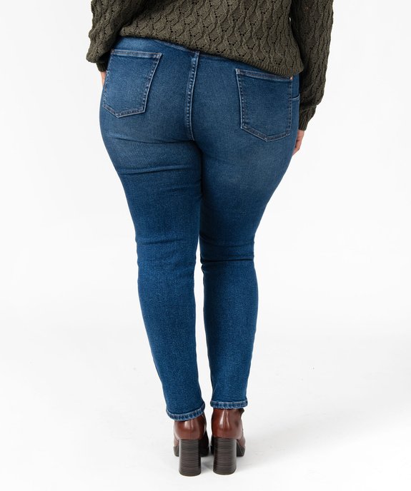 Jean slim stretch taille normale femme grande taille vue3 - GEMO 4G GT - GEMO