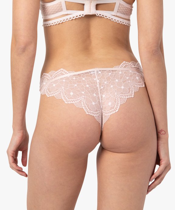 Tanga femme en dentelle vue2 - GEMO(HOMWR FEM) - GEMO