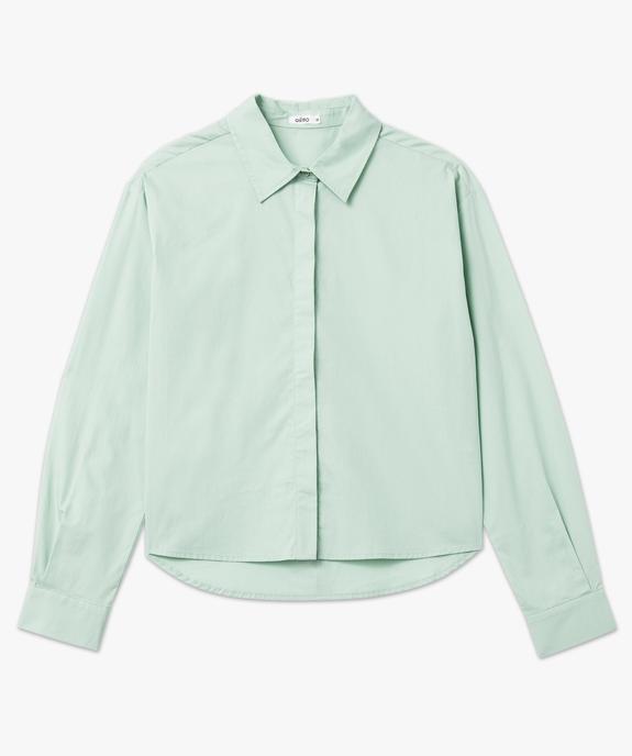 Chemise à manches longues coupe large et courte femme vue4 - GEMO(FEMME PAP) - GEMO