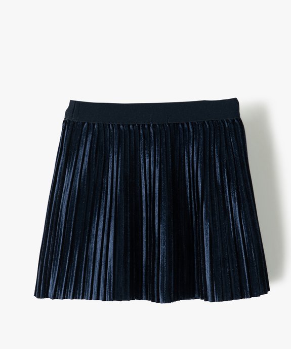 Jupe bébé fille forme trapèze en velours plissé vue3 - GEMO(BEBE DEBT) - GEMO